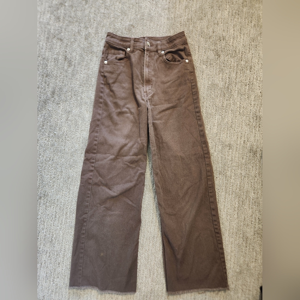 H&M Women's Flare Brown Jeans